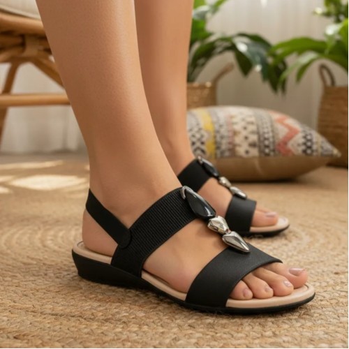 Sandália Ortopédica Modare Preta Sandália Ortopédica Modare Preta