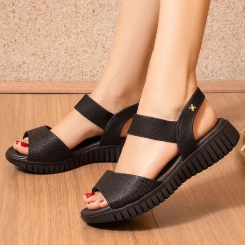 Sandália Softli Ortopédica Preta